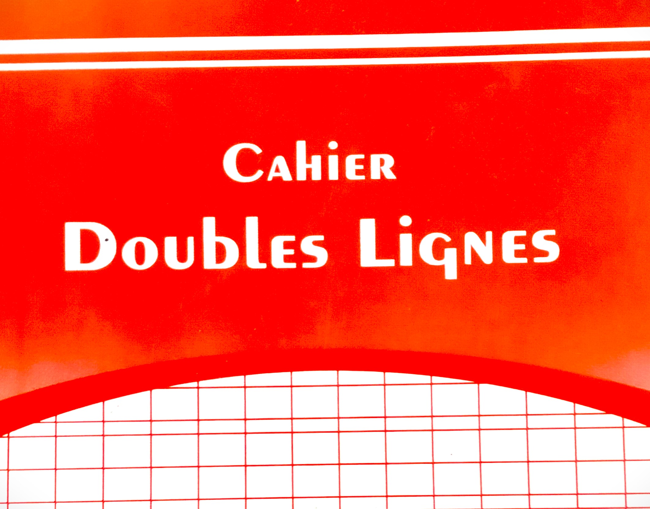 Cahier Double Ligne